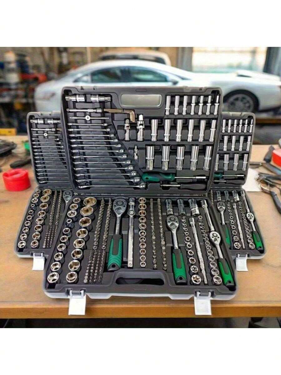 1/12/46pcs Repair Tool Kit Set, Suitable For Home, Car, Motorcycle, Bicycle Maintenance And Portable Repair Tools - Multicolor - View 1