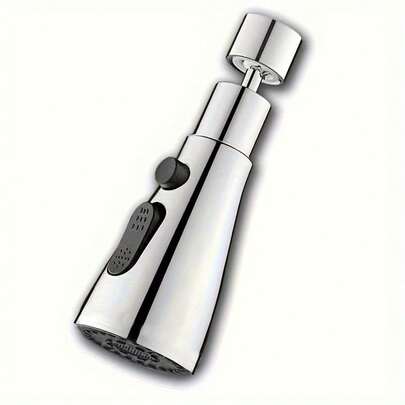 Accessorio multifunzionale per rubinetto da cucina e adattatore per soffione doccia anti-schizzi pressurizzato (descrizione in inglese universale) Questo accessorio multifunzionale può essere utilizzato sia come prolunga per il rubinetto da cucina che come adattatore per soffione doccia anti-schizzi pressurizzato. (Con filtro integrato), adatto per case, dormitori, mense, ristoranti, hotel, ecc. Selezione di 3 modalità di flusso dell'acqua, con funzione di pulizia di ciotole e piatti, chiaro e più conveniente.