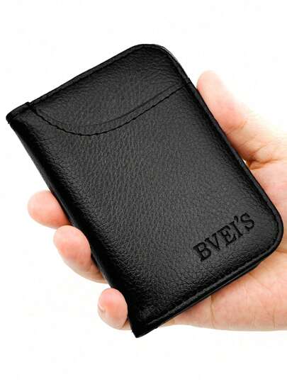 1 porta-cartões fino e compacto, estojo minimalista unissex para cartões, antirroubo e desmagnetização, compartimentos para vários cartões, porta-cartões de identificação