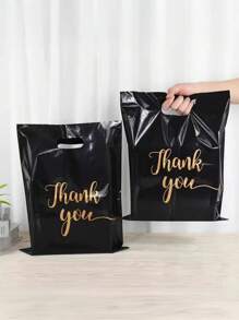 Black Gift Bags For Birthday Holiday Gift Packaging, Simple 4-Finger Apparel Bags, Packaging Bags, Portable Shopping Bags, Large Thank You Bags, White Thank You Bags, Large Thank You Bags, Bulk Thank You Bags, Medium Thank You Bags