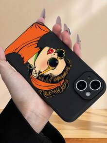 Fashionable Retro Beauty Portrait Mobile Phone Case Bling Fundas Para Celular Mobile Phone Case Soft Suitable I With  Phone Case 7/8/X/XS/XR/11/12/13/14/15/16 Plus Pro Max All-Inclusive Protective Case, Holiday Gift/Birthday Gift For Friends, Family Or Yourself - Multicolor - View 6
