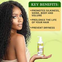 Goiple 3pcs Curl Defining Cream, Leave - In Conditioner Spray, Detangling Brush For Curl Enhancing, Frizz Taming, Moisture Locking, Shine Boosting, Definition Adding, Hair Hydrating, Daily Styling, Salon - Like Finish, Women With Straight, Wavy, Curly, Coily Hair - Creamy White 3-piece Set - View 5