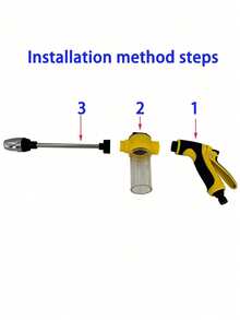 8pcs/Set High Pressure Expandable Magic Flexible Water Hose Kit, Adjustable Spray Gun Car Washing Garden Tools, Universal For EU & US - Lake Blue Gray - View 9