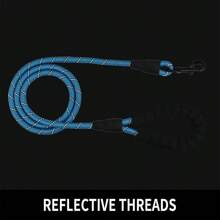 Nueva correa para pasear perros, correa reflectante de nylon para mascotas, cuerda resistente para caminar con cachorros con asa de espuma, correa redonda reflectante, cómoda y resistente
