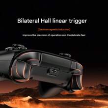 Lenovo S02 Kabelloser Gamecontroller Dual Hall Linear Trigger + 3D Anti-Drift-Joystick Ultra-Low-Latency-Black-Technologie Ergonomischer, gebogener Griff Plattformübergreifende Anpassung