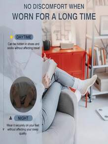 2pcs Toe Separator & Thumb Separator With Gel Pads, High Elasticity Toe Separator Comfortable & Breathable For Day/Night Support, Soft Knitted Insole, Foot Protector Suitable For Heels, Boots, Perfect Christmas Gift