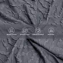 L-Shape Sectional Sofa Cover 2-Pieces Couch Chaise Cover For 3 Seater + 4 Seater Sofa With 2PCS Pillowcases Soft Jacquard Elastic Stretch Sofa Slipcover Protector Couch L Shape Sofa Slipcover - Grey - View 10