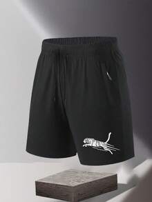 Men's Casual Sports Shorts, Breathable Workout Running Training Fitness Pants, Outdoor Beach Shorts