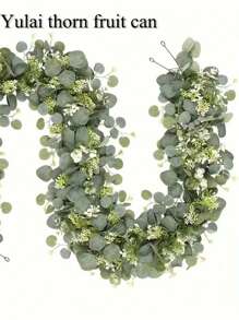 1-4 Packs Faux Greenery Garland Vines, Eucalyptus Leaves Decor Rattan For Valentine's Day Decor, Suitable For Wedding Party Home Decor, Fake Green Vine For Tablecloths And Home Decoration