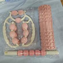 15-Wheel Leg Massager, 5-Wheel Roller, Massage Acupressure Ball - 33cm Yoga Pillar, Essential Muscle Relaxation Equipment For Women, Portable And Practical, Home Fitness Equipment, Home Sports Equipment For Women, Relaxation Equipment For Women, Beautiful Leg Massager, Double-Row Leg Massager Roller, Yoga Pillar, Leg Slimming Tool, Leg Muscle Relaxation, EVA Foam Roller And Handheld Massage Ball - Multicolor - View 29