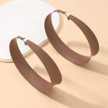 1 paire de boucles d'oreilles à cerceaux d'été mode exagérées et brillantes pour femmes, polyvalentes pour un usage quotidien, festif et assorti