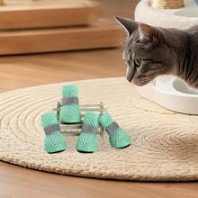 Dog Summer Mesh Shoes, Breathable Dog Non-Slip Boots Pet Paw Cover Anti-Licking Walking Footwear