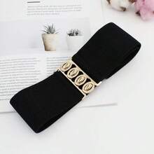 Elastic Waist Belt For Women, European And American Fashion Personalized, Matching Dresses And Coats, Black, Chic - Multicolor - View 14