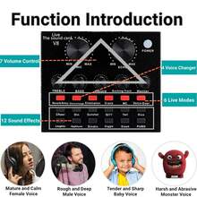 Podcast Microphone Bundle, BM-800 Condenser Mic With Live Sound Card Kit, Podcast Equipment Bundle With Voice Changer And Mixer Functions For PC Smartphone Studio Recording & Broadcasting - màu đen - Xem 7