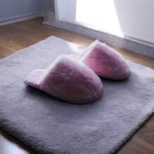 Unisex Plush Slippers For Women And Men Comfortable Winter Bedroom Slippers - 羅莎 - 查看 2