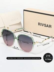 RIVSAR Óculos de Sol Polarizados Elegantes de Olho de Gato com Cristais para Mulheres, Óculos de Sol Redondos Transparentes Fashion para Uso Externo, Casual, Festa, Viagem e Férias, Óculos de Sol de Marca Premium para Presente de Feriado, Adequados para o Dia dos Namorados, Natal e Halloween