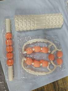 15-Wheel Leg Massager, 5-Wheel Roller, Massage Acupressure Ball - 33cm Yoga Pillar, Essential Muscle Relaxation Equipment For Women, Portable And Practical, Home Fitness Equipment, Home Sports Equipment For Women, Relaxation Equipment For Women, Beautiful Leg Massager, Double-Row Leg Massager Roller, Yoga Pillar, Leg Slimming Tool, Leg Muscle Relaxation, EVA Foam Roller And Handheld Massage Ball - Multicolor - View 26