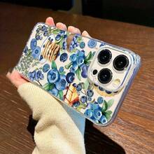 Blueberry Dessert Bread Pattern Compatible With IPhone 17air 16 15 Pro Max Phone Case IPhone 16 15 14 Plus New 13/12 Pro Max Transparent Case.Transparent Phone Case For Galaxy S21/S22/23/S24 Fe S24 Plus/S25Ultra Galaxy A12 A13 A14 A15 A16 A22 A24 A25 A33 A34 A35 A52 A53 A51 A54 A72 A73 5g Case - 無色 - 查看 4