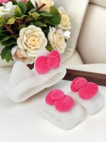 1/2/3件套女士发带和腕带套装，可爱卡通猫耳设计，适合卸妆和洗脸，女士发饰，优雅发带 - 彩色 - 查看 12