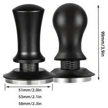1 juego de 51/53/58mm Espresso Coffee Tamper Kit, 4/8 piezas, incluye Espresso Tamper, Anillo de dosificación magnético de metal, Estera para tamizar y Distribuidor de Pin, Base espiral de acero inoxidable con presión ajustable, adecuado para entusiastas del café en negocios y en el hogar, manualidades, fiestas, oficina y vuelta al cole