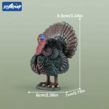 Realistic Farm Animal Figurines Toys Set, Plastic Learning Educational Playset Animal Themed Party Supplies For Easter Egg Birthday Christmas,Farm World - Pig, Goose, Chicken, Duck, Dairy Cow, Donkey, Water Buffalo, Sheep, Rabbit, Dog, Cat, Parrot Farm Animal Toys For Kids Girls Boys Ages 3+