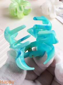 8pcs/4pcs New Cute Translucent Pink & Green Daisy Flower Hair Clips, Hair Claw, Sweet & Fresh, High-End, Suitable For Outfits, Parties, Travel Hair Jaw Clip Hair Clamps Hair Clutch Hair Catcher Clip