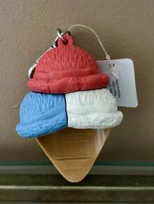 Plush Keychains - Red and White - View 3
