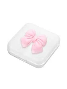 1pc Bow-Knot Decor 4-Compartment Mini Medicine Organizer Box, DIY Travel Portable Cute Small Pill Case For Home, Travel, Living Room, Bedroom, Bathroom Storage, Suitable For Family, Travel, Wedding, Party, Birthday, Mother's Day, Father's Day, New Year, Accessory, Interesting Gift, Valentine's Day Gift, Self-Adhesive Assembly Required - Multicolor - View 13