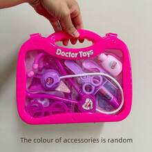 12pcs Children Doctor Roleplay Toy Set, Stimulate Kids' Imagination, Includes Medical Equipment Like Stethoscope, Injection, Suitcase, Suitable For Boys And Girls, Great Gift For Halloween, Christmas - Multicolor - View 15
