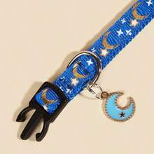 Collar personalizado para gatos, collar de mascota gatito con estrellas y luna con cascabel, colgante de placa de identificación con nombre de mascota grabado - ¡el regalo perfecto para tu mascota! Ornamental, grabado, acero inoxidable, elegante, de moda, colorido, vintage, lindo, compacto, lindo, personalizado, único, personalizado, para aniversarios, para cumpleaños