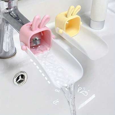 U-Shaped Faucet Extension, Plastic Material, Convenient For Kitchen Sink Use