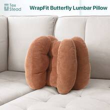 1 件腰部支撑枕，适用于办公椅靠背支撑枕，适用于汽车、电脑、游戏椅靠背垫，改善姿势，多功能使用下背部垫 - 符合人体工程学的多区域背部支撑