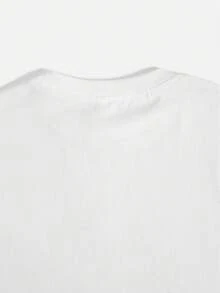 Women's Pure - Cotton White T - Shirt: Empowering Anti - Hate Quote Tee   Graphic Short Sleeve Top,Valentine's Gift Casual Tee,Green Shamrock Print Tee - 白色 - 查看 3