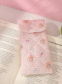 1pc Cute Glasses Bag, Glasses Storage Box For Girls, Sunglasses Accessories, With Cute Style, Cartoon Design And Girly Pattern, Perfect To Protect Sunglasses, A Great Gift. , Gender Reveal Party, Perfect Choice For Birthdays, Weddings, Parties, Perfect Gift For Colleagues, Friends And Family, Back To School Gift, Great Gift For Summer Vacation, Travel