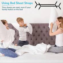 Heavy Duty Sheet Clips Adjustable Fitted Sheet Straps Securely Hold Mattress Sheets In Place Bed Sheet Holder Clips 2 Pack Black For Her Daily Pick - As Pic - View 3