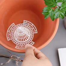 10pcs Flower Pot Bottom Filters - Maintain Plant Roots Healthy And Protective!