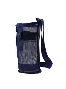 1pc Sports Water Bottle Mesh Bag With Phone Holder And Shoulder Strap, Adjustable, Portable Water Cup Protector, Universal Insulated Cup Cover For Outdoor Sports, Camping And Travel