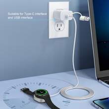 USB Wireless Magnetic Watch Charger 5W Fast Charging Cable Compatible With Samsung Galaxy Watch 7 6 5 4 3 2