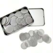 20pcs Pipe Screens, 3/4 Inch Pipe Filters, 50pcs Premium Stainless Steel Pipe Screens And 50pcs Brass Filters