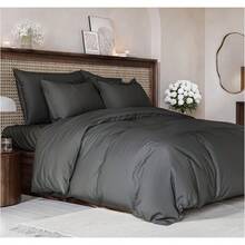 Cover Queen Size Set - Extra Soft Queen Size Duvet Cover 90 X 90 With 2 Pillow Shams - Hotel Luxury Easy Care And Fade Free W/ Zipper Closures & Ties - Breathable Bedding Set (Light Sage Green) - 09 - 木炭(無棉被) - 查看 11
