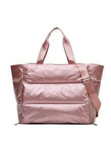 1pc Women's Personalized Pearlescent Colorful Yoga Bag, Multi-Function Travel Bag Fashion Versatile Shoulder Bag, Wet And Dry Separation Fitness Bag With Large Capacity For Yoga Mat Storage, Luggage Bag For Business Trip And Travel, Embroidered Custom Letter Bag, Multi-Functional Portable Handbag And Carry-On Bag, Gift For Family, Friends, Mother, Can Be Used As Mother's Day, Valentine's Day, Nurse's Day, Christmas, Birthday Gifts