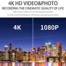 High-Definition Digital Camera 1500mAh 16X Zoom Optional Wide-Angle Lens Retro 2.8 Inch Flip The Screen 64M Pixel 4K HD Video White Black Silver For Boyfriend And Girlfriend(White)