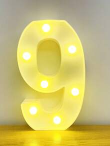 1set Birthday Theme Number Atmosphere Lamp (16/18/20/21/30 Yrs), Alphabet & Number Atmosphere Lamp (2024/2025/HAPPY, Etc), Adult Party Number Atmosphere Lamp,Christmas - Multicolor - View 24