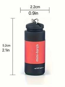 1pc Mini Keychain LED Flashlight, Portable Rechargeable Multi-Function Outdoor Flashlight With Clip, Suitable For Hiking, Camping, Fishing, Running And Other Emergency Lighting, Camping Accessory - Multicolor - View 10