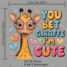 1pc/2pcs/3pcs/I Bet I Am The Cutest Clothing Patch Sticker DIY A-Level Washable Sticker Clothes Heat Transfer Sticker Women's/Men's T-Shirt Backpack Pillow Decoration Badge Label Baseball Cap Backpack, Etc. Available