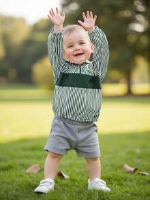 Baby Boy Jacket Toddler Golf Clothes Long Sleeve Lapel Button Down Top Infant First Birthday Outfit Spring Golf Coat