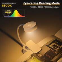2 Packs Portable LED Clip On Book Light, 1 Pack 3 Color Temperatures & 360° Goose Neck, Eye-Caring Reading Lamp AAA Battery Operated Mini Desk Light For Crafts Working, Mini LED Table Lamp, Easy To Use Interior Decorative Night Light Without Battery, Suitable For Bed Travel Bible Study