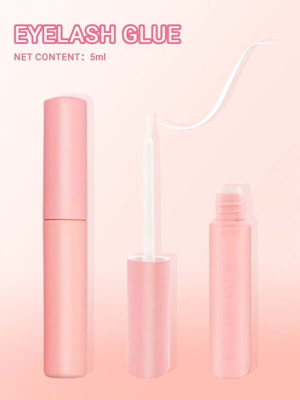 KOUUNOTENN لاصق للعين شفاف، 5 مل، نوع سريع الجفاف، لاصق قوي، للعيون الصناعية فقط، قطعة واحدة، مثبت للعيان الصناعية & amp؛