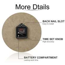 Desert Oasis 10-Inch Wall Clock Artisanal 3D Landscape, Southwestern Style, Silent Non-Ticking, Battery-Operated Perfect For Home, Office, Bedroom Decor Unique Gift Idea, Seller - Multicolor - View 8