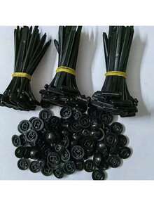 20/50/100pcs Nylon Universal Cable Tie Buckle, Car Plastic Fastener, Multi-Purpose Plastic Nylon Clip - Multicolor - View 13